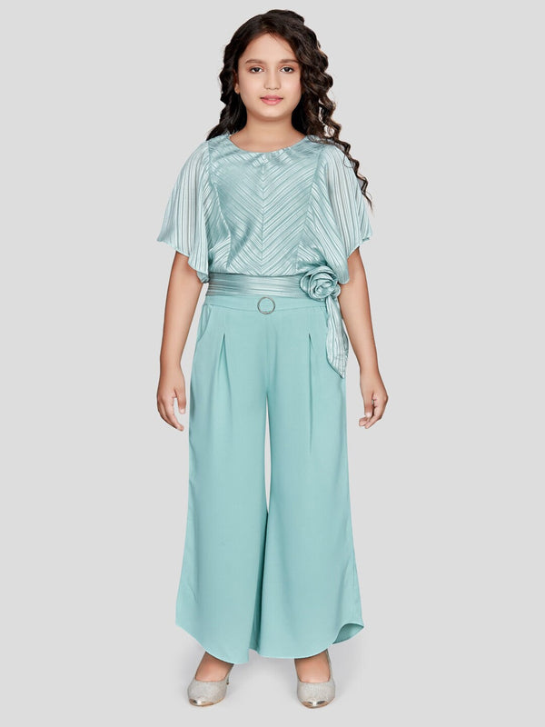 Girls Striped Top With Palazzos